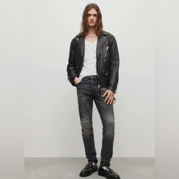 ALL SAINTS CIGARETTE SKINNY JEANS SIZE 30 GRAY - Picture 1 of 13